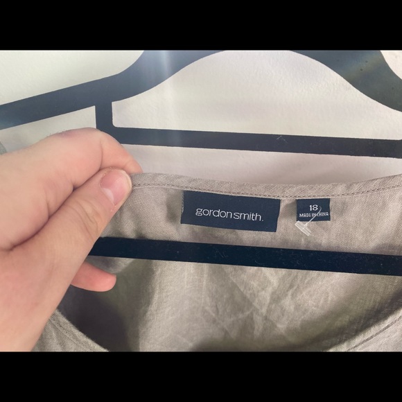 100% Linen Gordon Smith shirt- size 18 - Picture 2 of 5